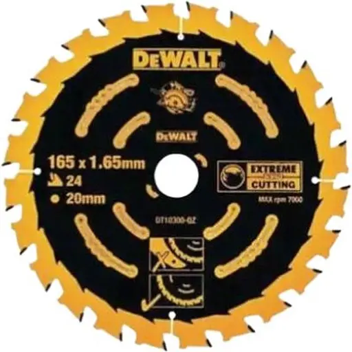 Диск пильный DeWalt Extreme 165 х 20 мм 22 зуба (DT10300)