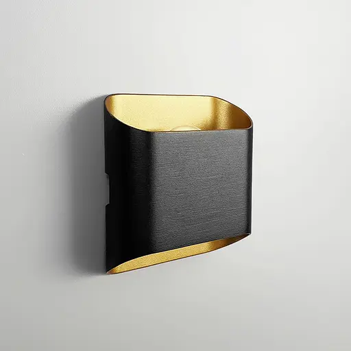 Світильник на 2 лінзи у чорно-бронзовому корпусі 4000K IP 54 | Line F | Арт. W044/2 BK+GD - фото 4