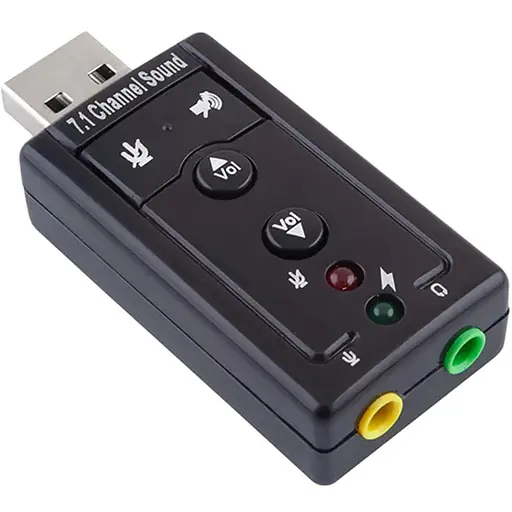 Звукова карта 7.1 USB QTS-007 Black (16160) - фото 1