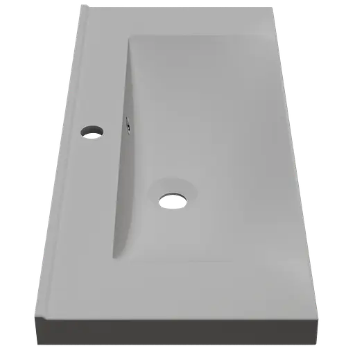 Раковина матовая врезная Amidicon Scif 80 800x350 из литого камня SCIF_80_MAT, Белый матовый - фото 3