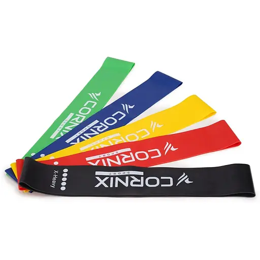 Резинки для фітнесу Cornix Mini Power Band набір 5 шт. 1-20 кг XR-0045 - фото 1