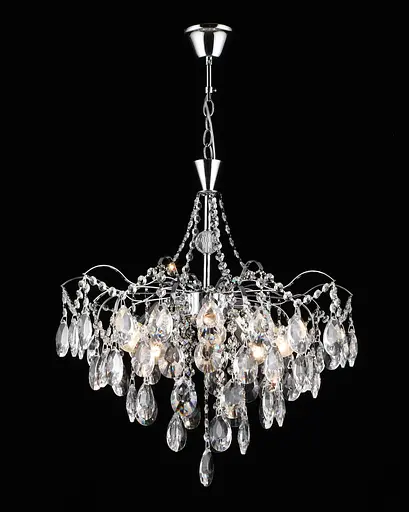 Люстра підвісна кришталева E2741/5, Хром