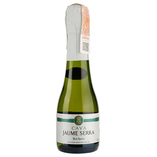 Уценка. Вино игристое Jaume Serra Cava Brut Nature, белое, брют, 11,5%, 0,2 л (16014)