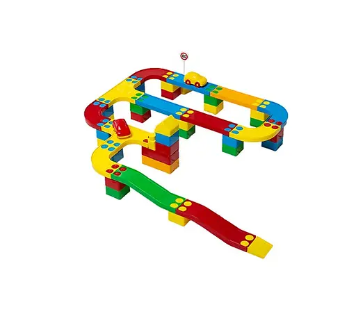 Конструктор Цветная дорога №3, 64 детали, Бамсик, 114/24