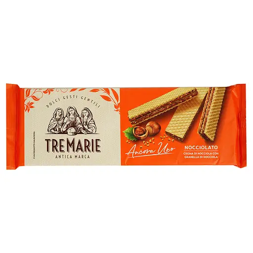 Вафлі Tre Marie Ancora Uno з шоколадно-горіховим кремом 140 г