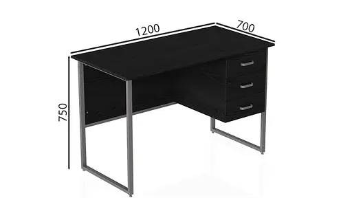 Компьютерный стол Гарри 75x120x70 серый ДСП Сосна Кембра 16мм FRD-101475 - фото 3