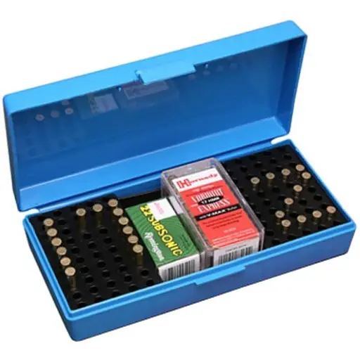 Коробка для патронів MTM SB-200 на 250 патронів блакитна