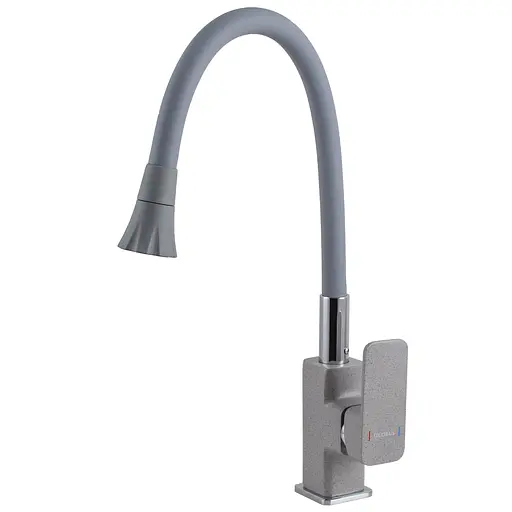 Змішувач для кухні Globus Lux Milano GLM-0203LA-2-G03-ARENA Сірий - фото 2