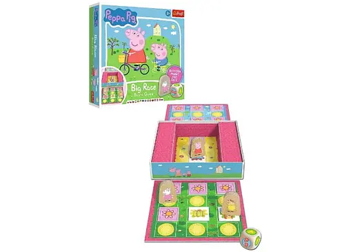 Настольная игра Trefl Большие гонки. Свинка Пеппа (Big Race. Peppa Pig) (02262) - фото 4