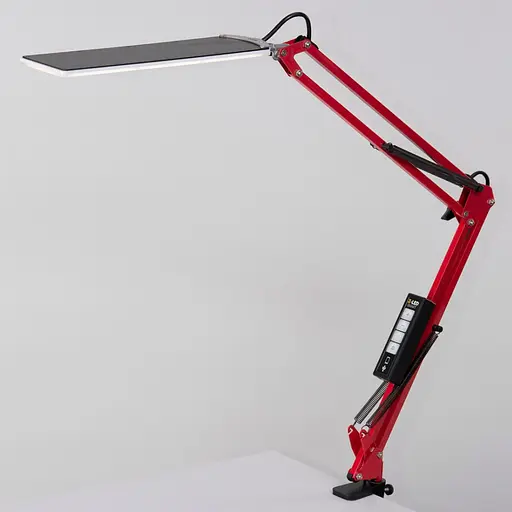 Настільна світлодіодна LED лампа з функцією роботи від Power Bank X-LED 20Вт червона - фото 1