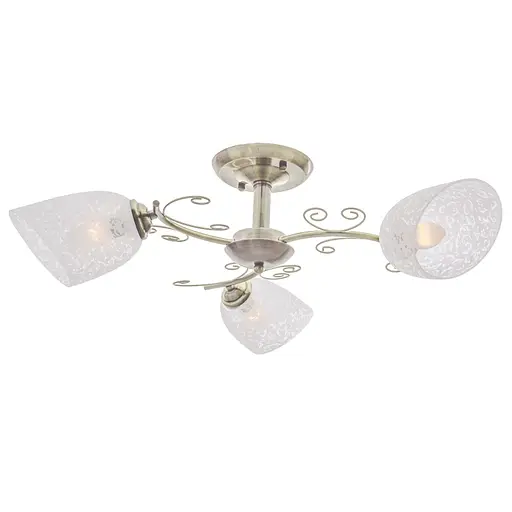 Люстра стельова Brille в спальню E27 60W BZ (LK-579C/3) - фото 2