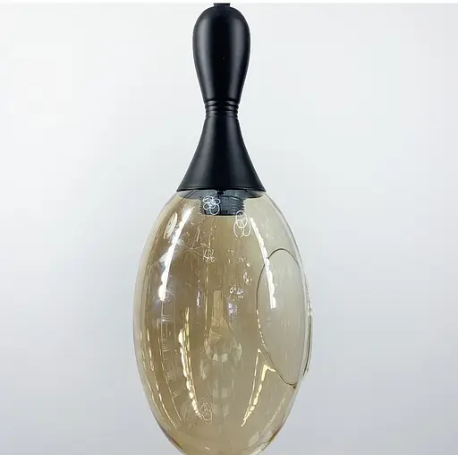 Підвісний світильник з видовженим плафоном двох кольорів | Арт. 11813/1 | Line F - фото 4