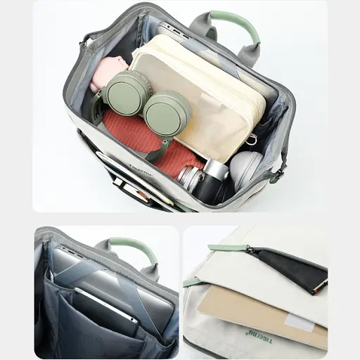 Міський офісний рюкзак Tigernu T-B9513 для ноутбука 15л 14" White (17035) - фото 6