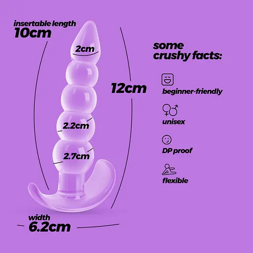 Анальна пробка Crushious Draco 10х2.7 см - фото 7