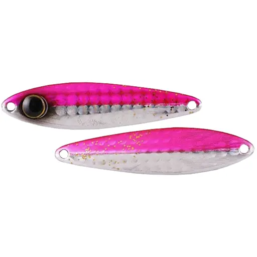 Пилькер Jackall Binbin Metal TG 76 mm 100 g Micro Pink (Glow Edge)