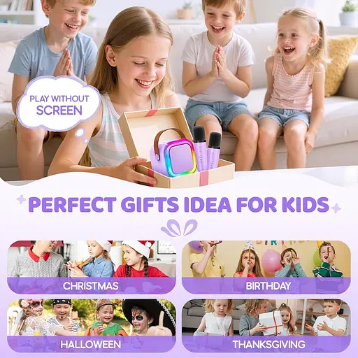 Міні-караоке-машина IROO для дітей 4, 5, 6, 7, 8, 9, 10, 12+ - фото 7