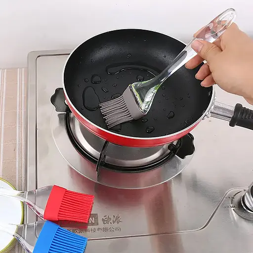 Пензлик кондитерський силіконовий для випічки маленький 17 см, Kitchen Master Сірий 86503 - фото 2