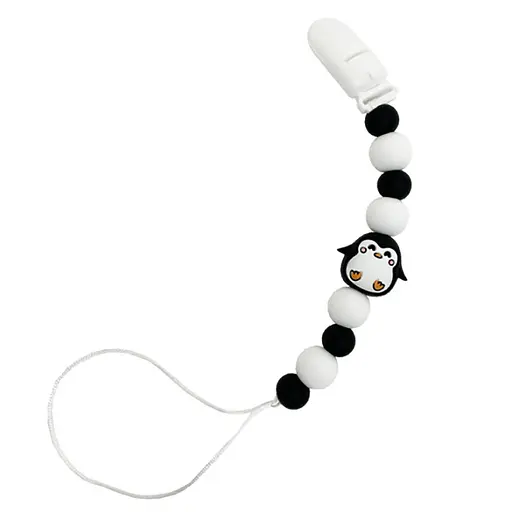 Силиконовая цепочка для пустышки "Пингвин" MGZ-0528-2