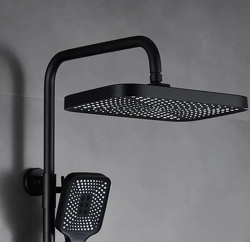 Душова система Dusel Bronx Thermostatic Black (233307000), Чорний матовий - фото 11