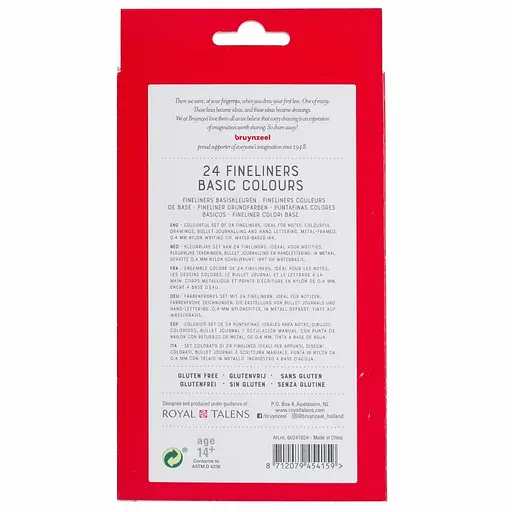 Набір лінерів FINELINER 24 кольори Bruynzeel - фото 3