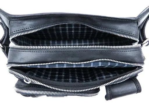 Кожаная мужская сумка на пояс TARWA 25х14х10 см sum0026009 - фото 9