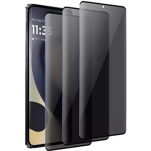 Защитное стекло DK для Google Pixel 6 Pro 3D Антишпион Full Glue 020463 black 3 шт.