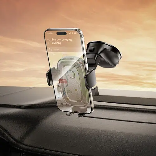 Автодержатель Borofone BH132 Follower one-button car holdercenter console черный - фото 3