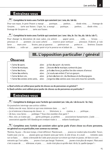 Les 500 Exercices de Grammaire Livre de l'eleve B1 + corriges - фото 7