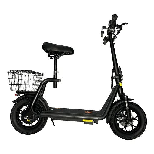 Электросамокат KUGOO Kirin C1+ Plus 18Ah 1000W с сидением и усиленной корзинкой - фото 3