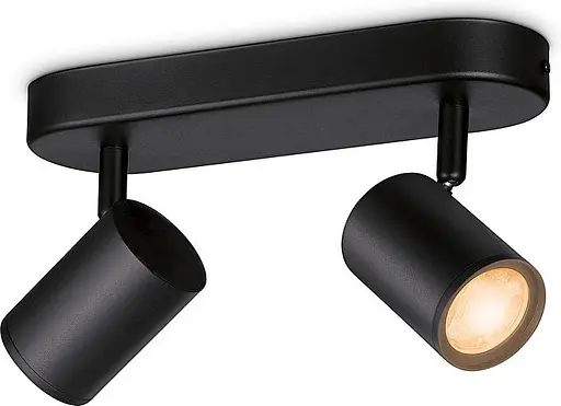 WiZ Світильник точковий накладний розумний IMAGEO Spots, 2х5W, 2200-6500K, RGB, Wi-Fi, чорний - фото 7