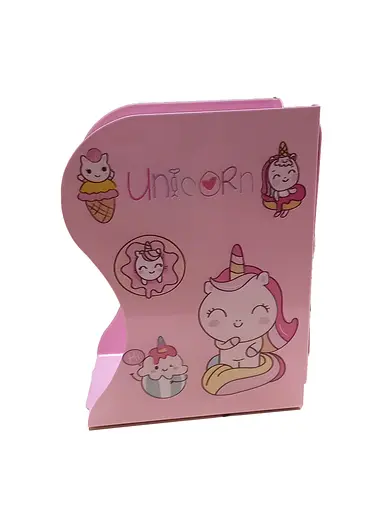 Підставка-тримач для книг "Unicorn" 666-770-S J.Otten металева 13 х17см (6908543217715) Рожевий - фото 1