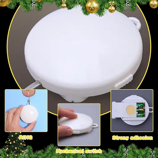 Рождественский декоративный оконный светильник DAZZTIME, светодиодные рождественские огни - фото 3