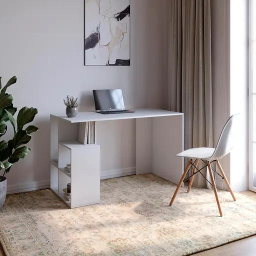 Cтіл письмовий з полицями М-ЗОН Джеко 1200/3 Німфея Альба (MZN-031022)