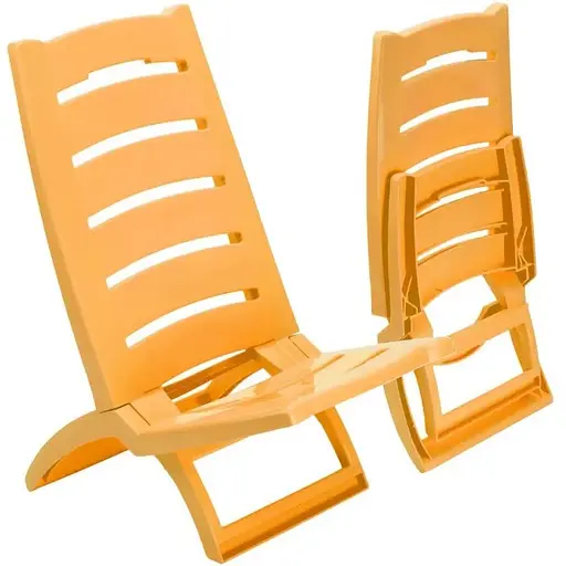 Кресло-шезлонг Adriatic 37.5х65 пластиковый желтый - фото 3