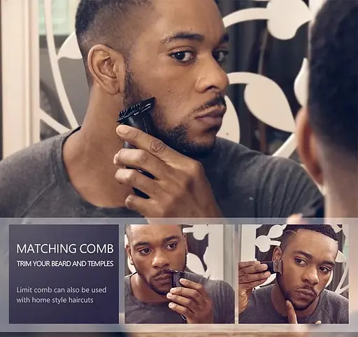 Професійна машинка-триммер для стрижки Kemei Km-701 (7 насадок) - фото 9