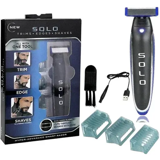 Мужской триммер Digital Micro Touch Solo, Машинка для стрижки бороды 3 в 1
