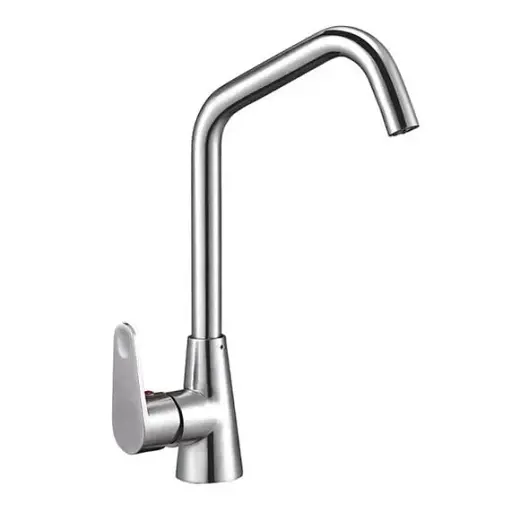 Смеситель для кухни Solone JAT4-A094 однорычажный Нержавеющая сталь 30412 - фото 3