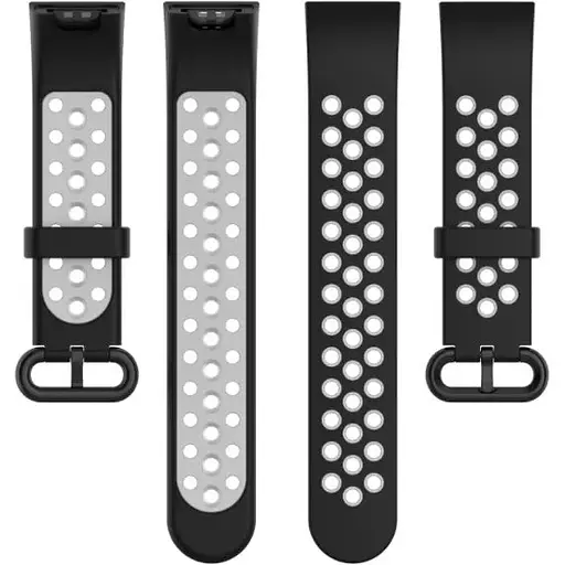 Ремешок DK CDK Silicone Sport Band Nike для Xiaomi Redmi Watch (012954) (black / grey) - фото 3