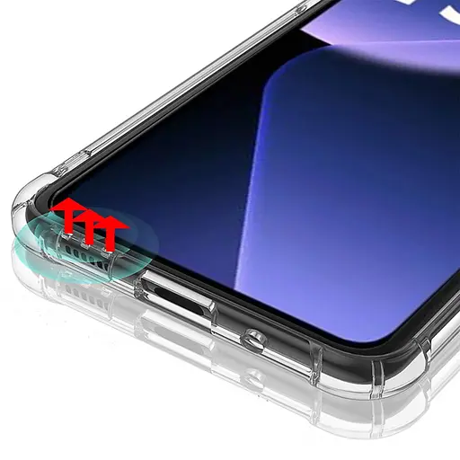 TPU чехол Getman Ease logo усиленные углы Full Camera для Xiaomi 13T / 13T Pro Бесцветный прозрачный - фото 4