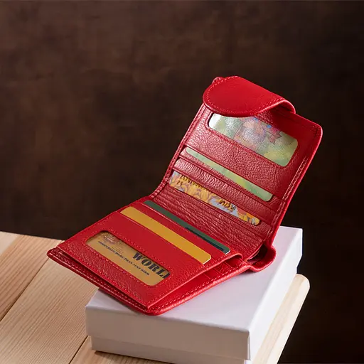 Жіночий шкіряний гаманець ST Leather 9.5х11 см acs0017000 - фото 9