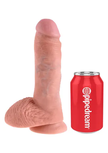 Фаллоимитатор на присоске King Cock 8 20 см телесный - фото 4