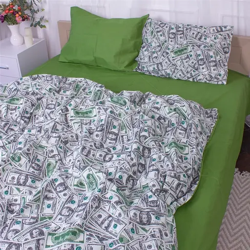 Комплект постельного белья MirSon Dollars бязь семейный - фото 6