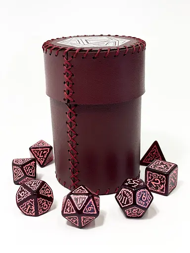 Настільна гра Планета Ігор Чаша для кубиків D20 (бургунді) (Dice cup D20 burgundy) (pi-dc006) - фото 3