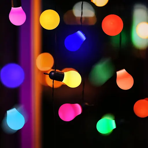 Світлодіодні лампочки UYHGO Colored E27 Edison Screw, 2W G45/A45 м'яч для гольфа, різнобарвний рожевий, жовтогарячий, червоний - фото 2