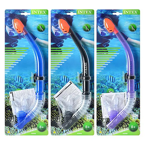 Трубка для плавання 55928 Intex від 8 років, на блістері (6941057403397) МІКС - фото 1