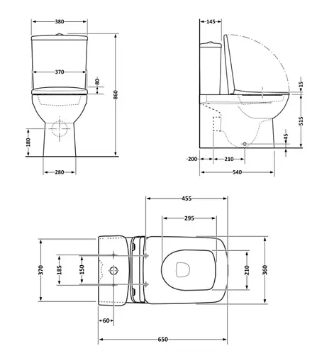 Напольный унитаз Qtap Crow Eco Rimless с сиденьем Slim Duroplast/ Soft-close/ Quick Release QTCRO27W48750 - фото 11