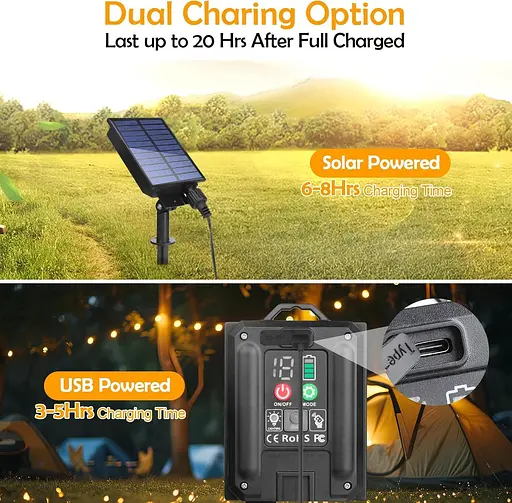 Солнечные огни ChicDwell на открытом воздухе, 15M/49Ft с 31 светодиодной лампой, USB и солнечные гирлянды - фото 3