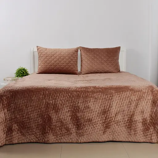 Покрывало ТЕП Velour капучино звездочка 220 x 240 см (4-00517_31708) - фото 1