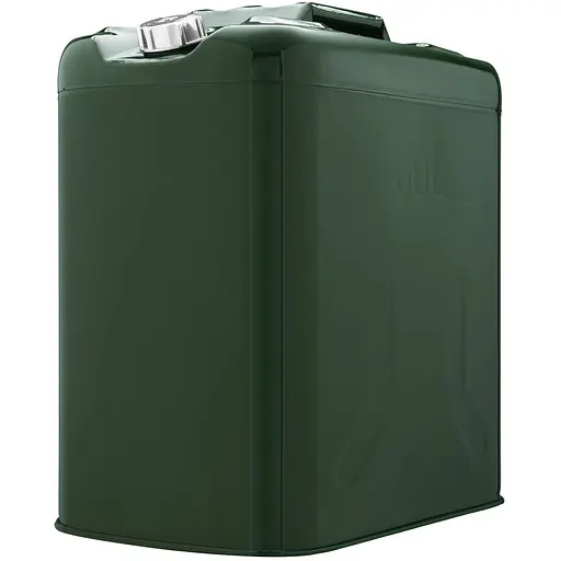 2E Канистра топливная вертикальная 60л металл 0.8мм, 6.5кг, зеленый