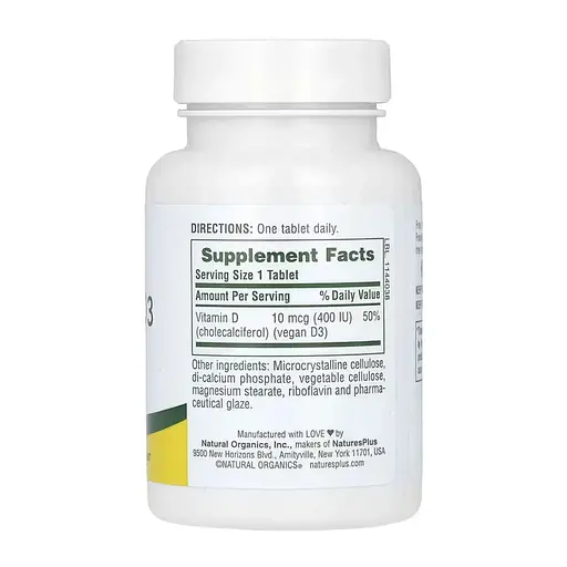 Вітаміни Nature's Plus Vitamin D3 400 IU 90 tabs (1086-2023-10-4282) - фото 2